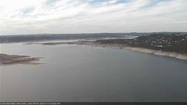 Lake Travis webcam, January 31, 2024 3:45 PM CT