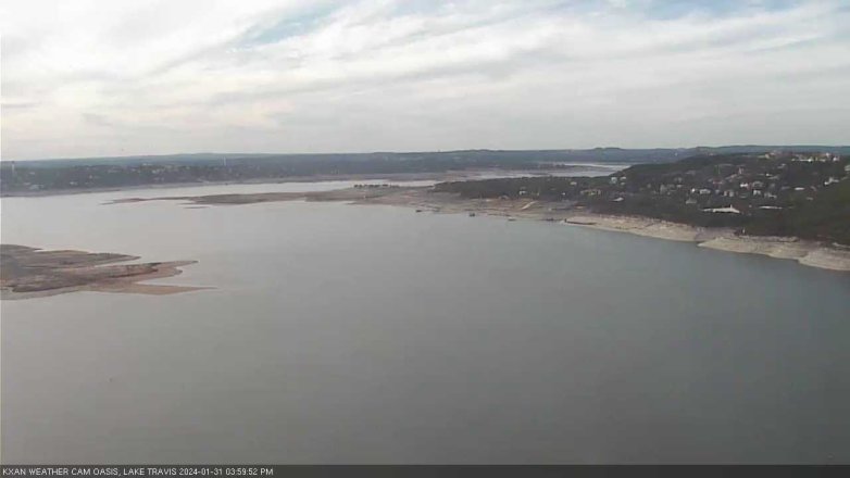 Lake Travis webcam, January 31, 2024 4:00 PM CT
