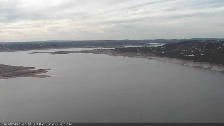 Lake Travis webcam, January 31, 2024 4:25 PM CT