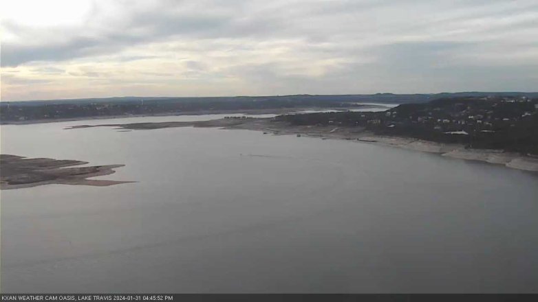 Lake Travis webcam, January 31, 2024 4:45 PM CT