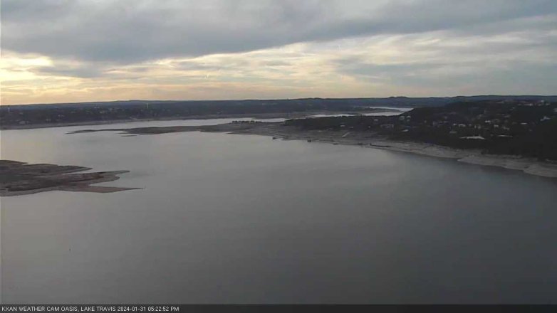 Lake Travis webcam, January 31, 2024 5:25 PM CT