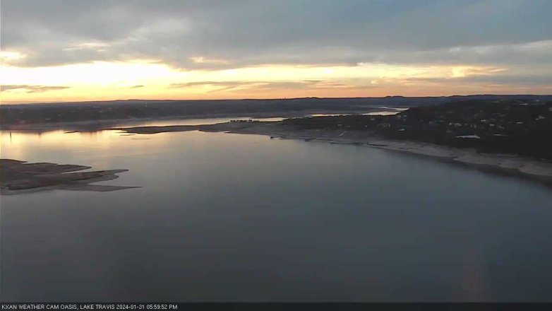 Lake Travis webcam, January 31, 2024 6:00 PM CT