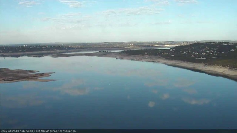 Lake Travis webcam, February 1, 2024 9:00 AM CT