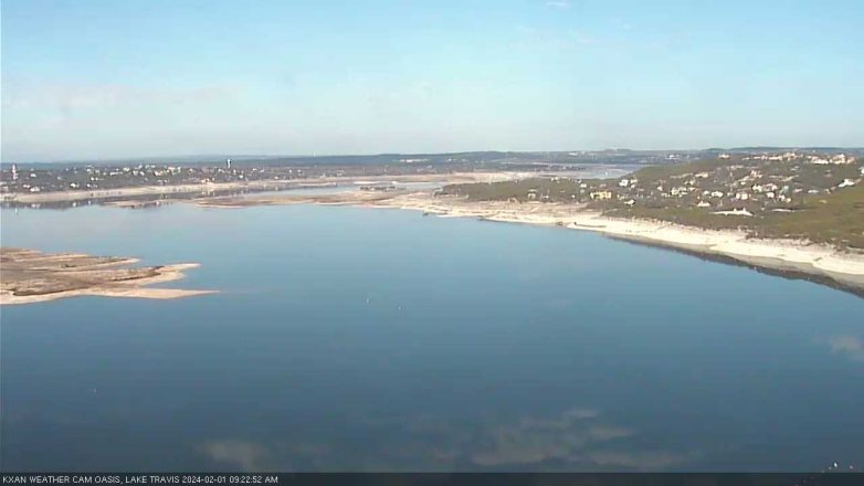 Lake Travis webcam, February 1, 2024 9:25 AM CT