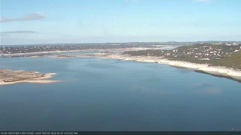 Lake Travis webcam, February 1, 2024 10:25 AM CT