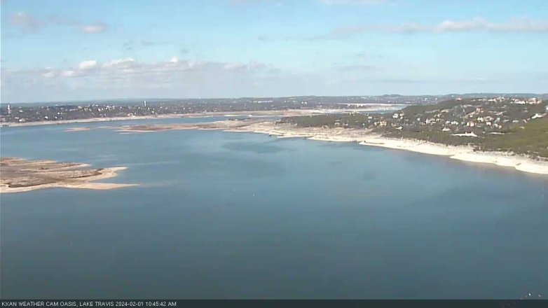 Lake Travis webcam, February 1, 2024 10:45 AM CT
