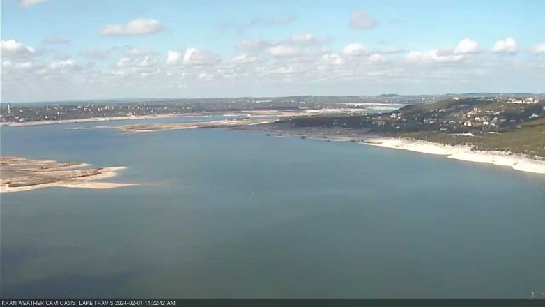 Lake Travis webcam, February 1, 2024 11:25 AM CT