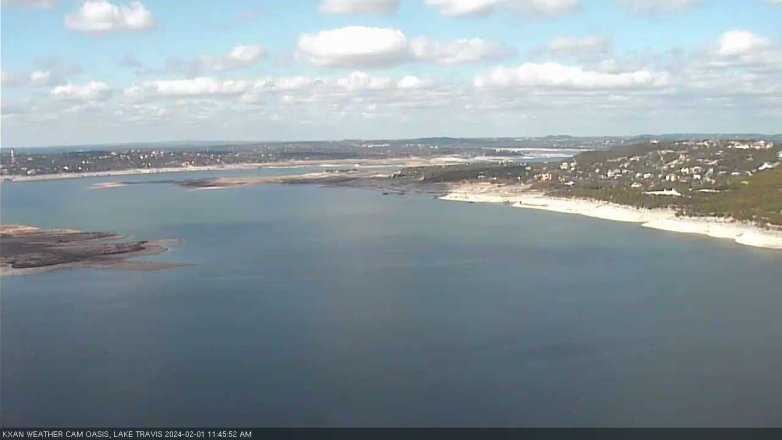 Lake Travis webcam, February 1, 2024 11:45 AM CT
