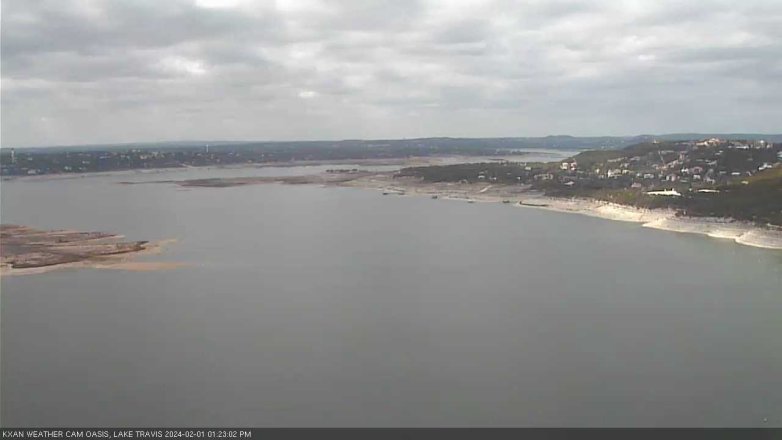 Lake Travis webcam, February 1, 2024 1:25 PM CT