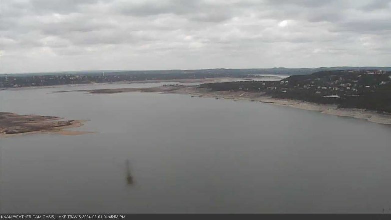 Lake Travis webcam, February 1, 2024 1:45 PM CT