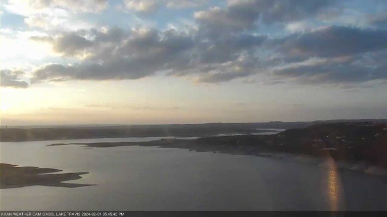 Lake Travis webcam, February 1, 2024 5:45 PM CT