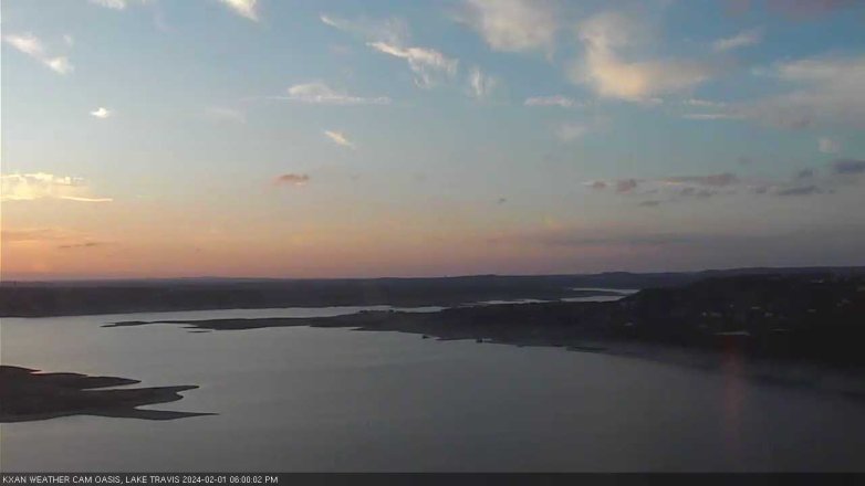 Lake Travis webcam, February 1, 2024 6:00 PM CT