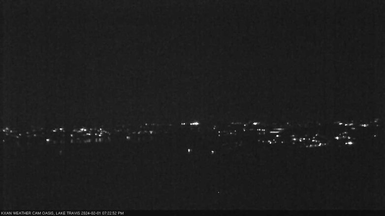 Lake Travis webcam, February 1, 2024 7:25 PM CT