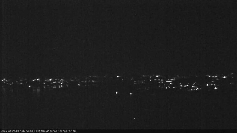 Lake Travis webcam, February 1, 2024 8:25 PM CT