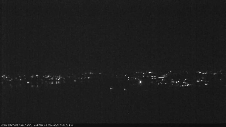 Lake Travis webcam, February 1, 2024 9:25 PM CT