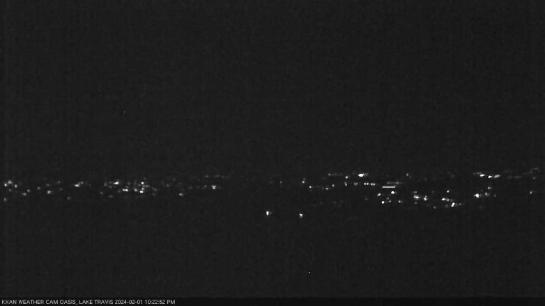 Lake Travis webcam, February 1, 2024 10:25 PM CT