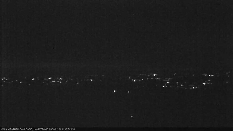 Lake Travis webcam, February 1, 2024 11:45 PM CT