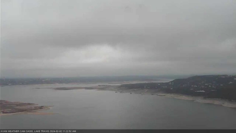 Lake Travis webcam, February 2, 2024 11:25 AM CT