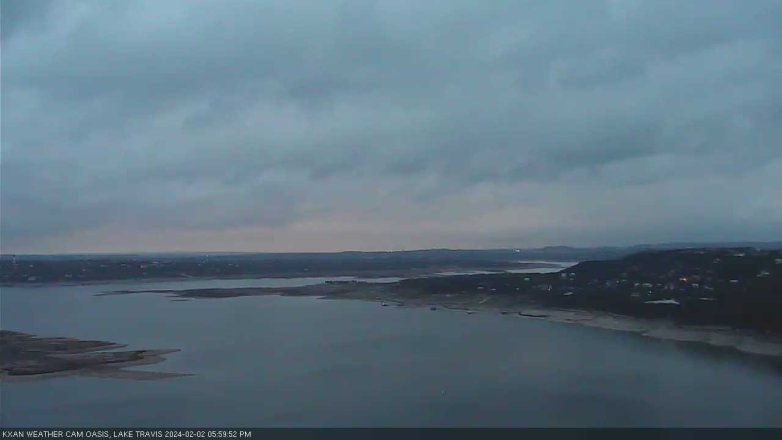 Lake Travis webcam, February 2, 2024 6:00 PM CT