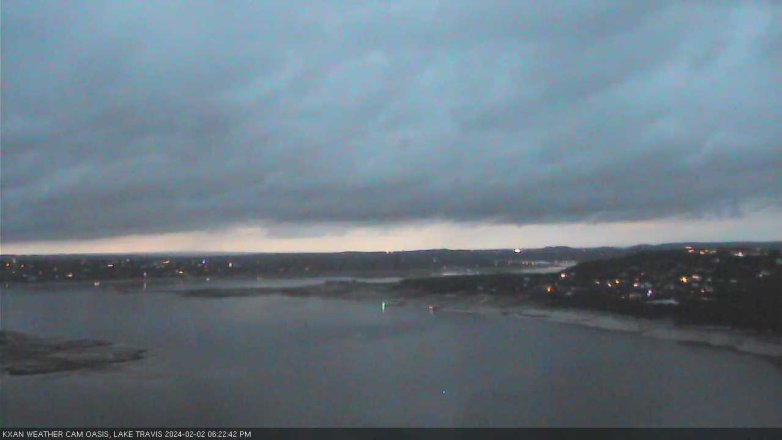 Lake Travis webcam, February 2, 2024 6:25 PM CT