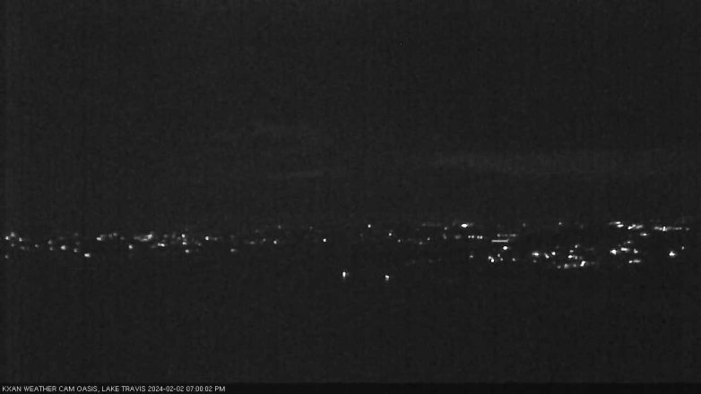 Lake Travis webcam, February 2, 2024 7:00 PM CT