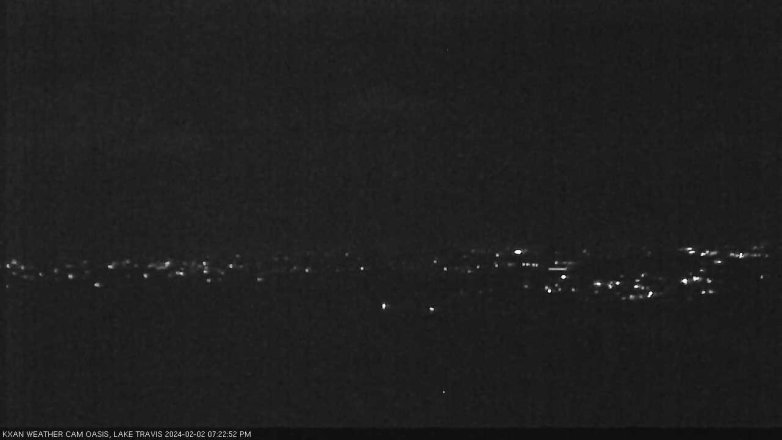 Lake Travis webcam, February 2, 2024 7:25 PM CT