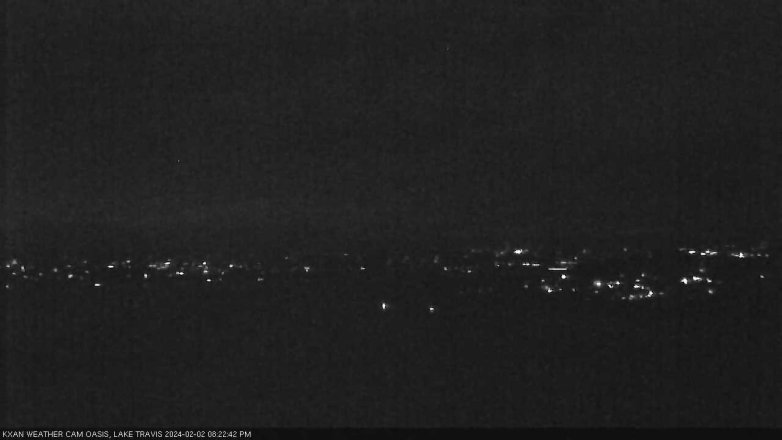 Lake Travis webcam, February 2, 2024 8:25 PM CT