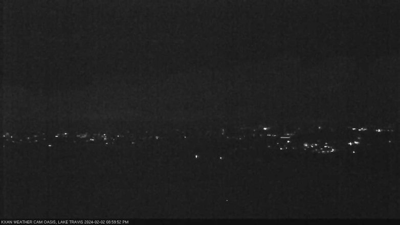 Lake Travis webcam, February 2, 2024 9:00 PM CT