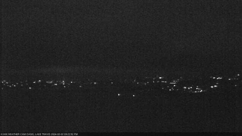 Lake Travis webcam, February 2, 2024 9:25 PM CT