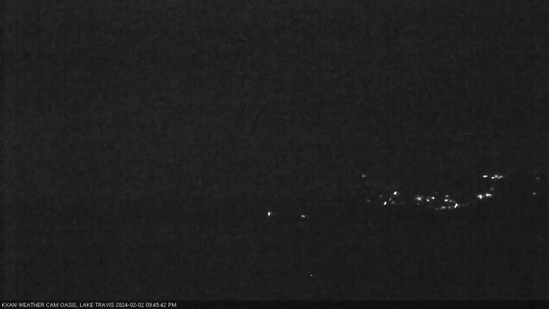 Lake Travis webcam, February 2, 2024 9:45 PM CT