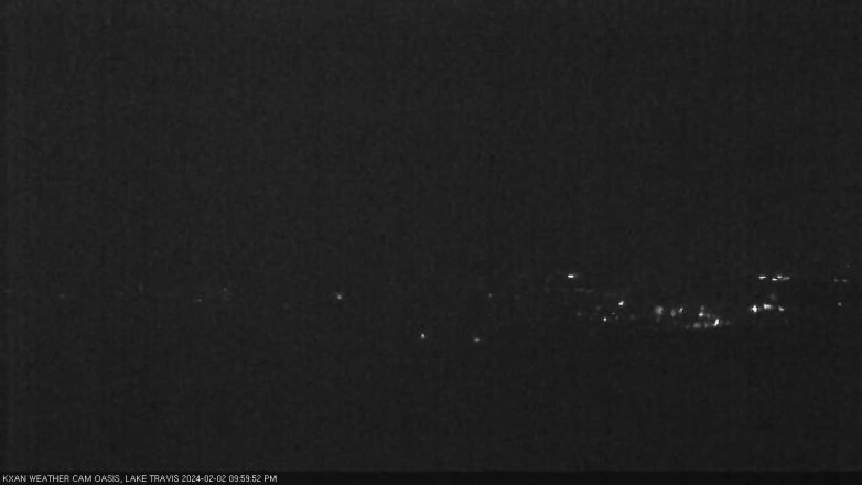 Lake Travis webcam, February 2, 2024 10:00 PM CT