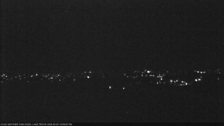 Lake Travis webcam, February 2, 2024 11:00 PM CT