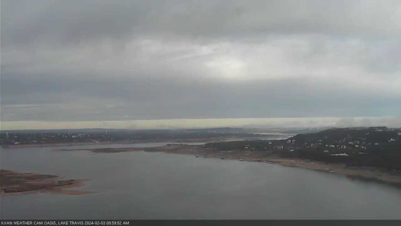 Lake Travis webcam, February 3, 2024 9:00 AM CT