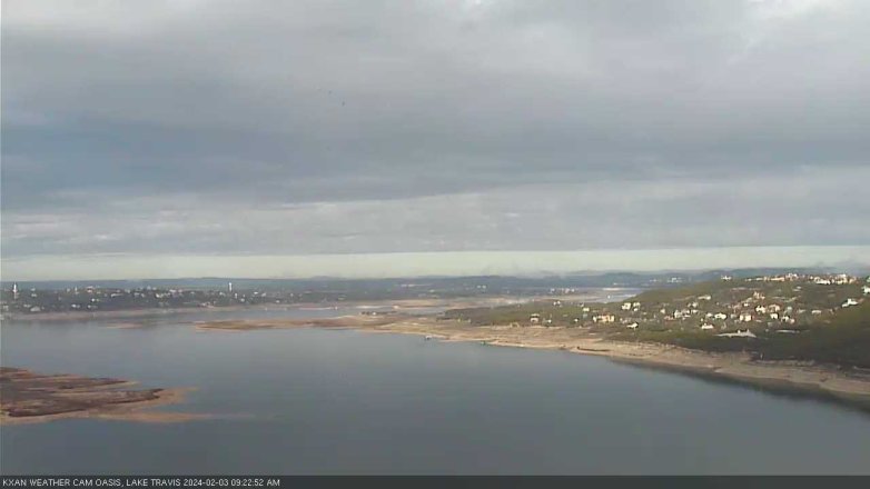 Lake Travis webcam, February 3, 2024 9:25 AM CT
