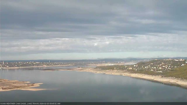Lake Travis webcam, February 3, 2024 9:45 AM CT