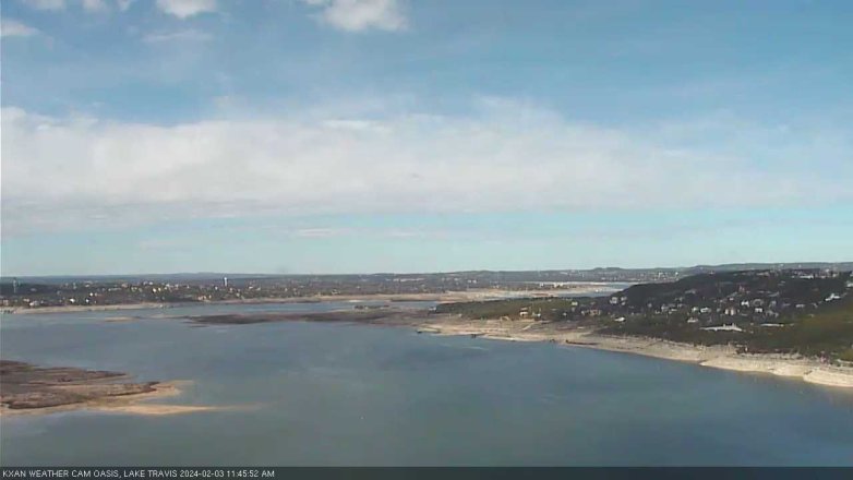 Lake Travis webcam, February 3, 2024 11:45 AM CT