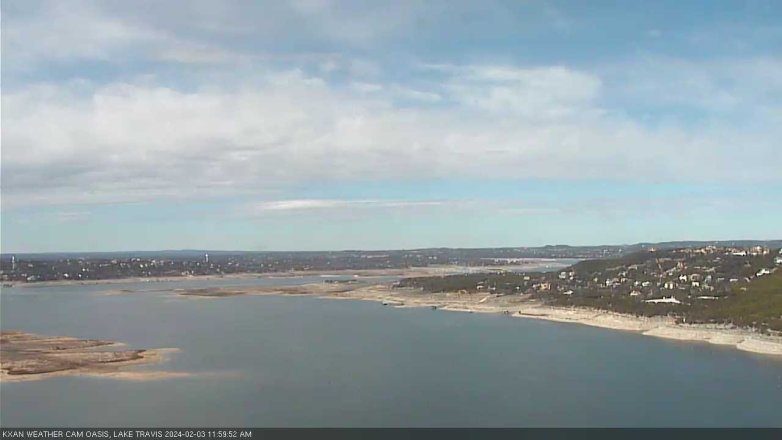Lake Travis webcam, February 3, 2024 12:00 PM CT