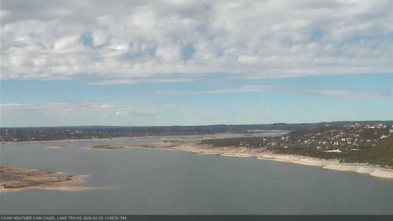 Lake Travis webcam, February 3, 2024 12:45 PM CT