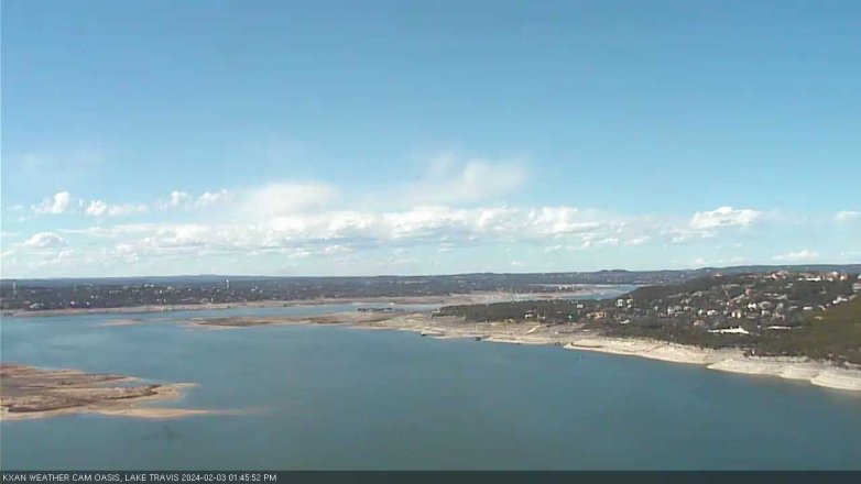 Lake Travis webcam, February 3, 2024 1:45 PM CT