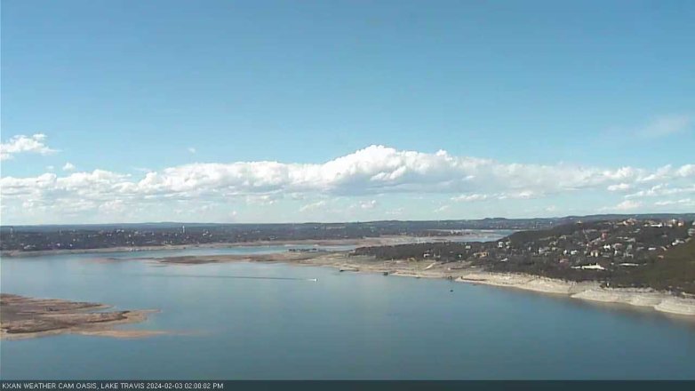 Lake Travis webcam, February 3, 2024 2:00 PM CT