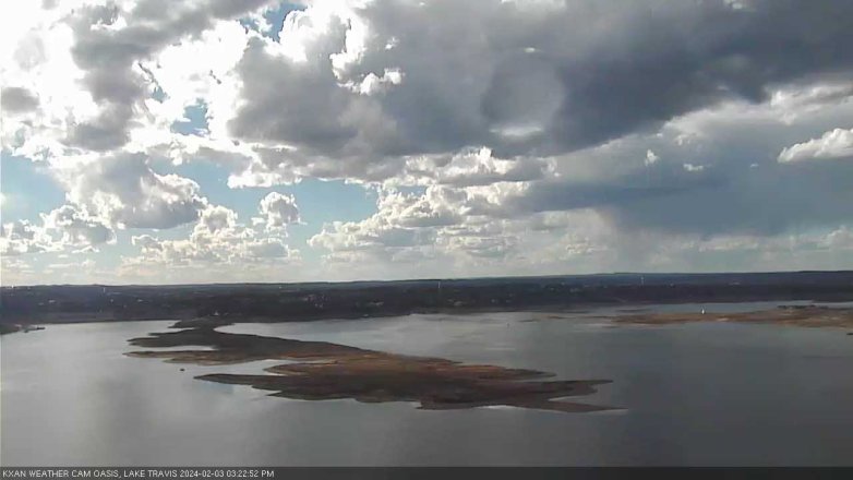 Lake Travis webcam, February 3, 2024 3:25 PM CT