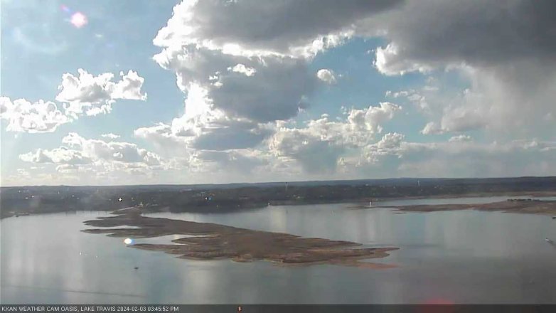 Lake Travis webcam, February 3, 2024 3:45 PM CT