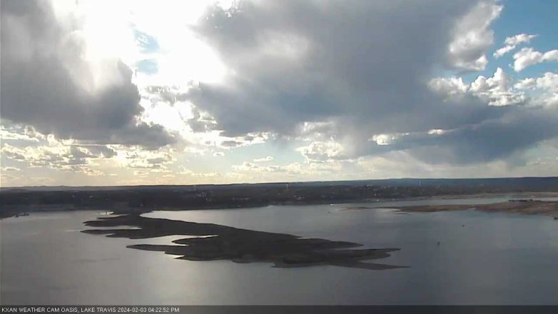 Lake Travis webcam, February 3, 2024 4:25 PM CT