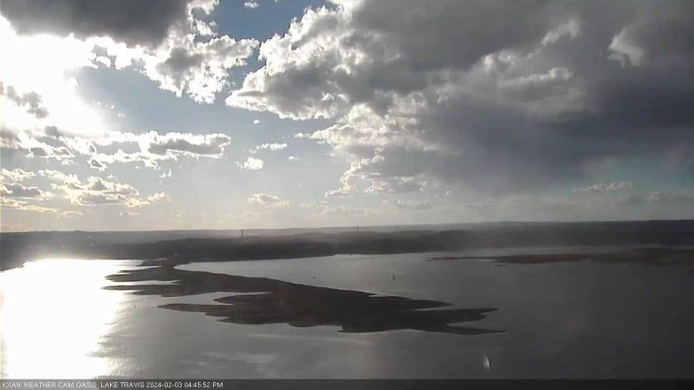 Lake Travis webcam, February 3, 2024 4:45 PM CT