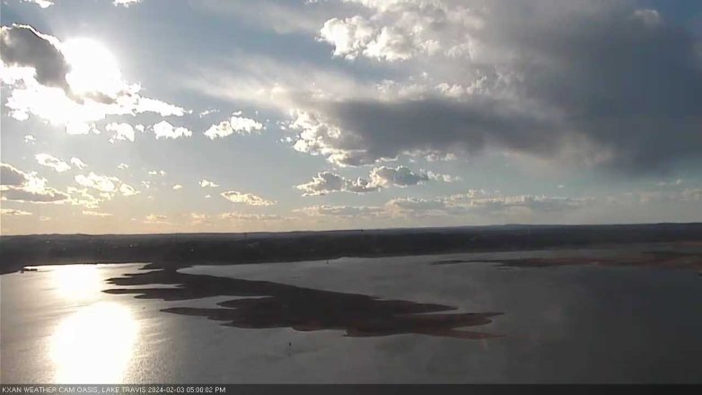 Lake Travis webcam, February 3, 2024 5:00 PM CT
