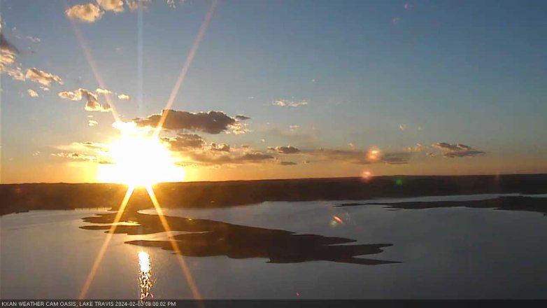 Lake Travis webcam, February 3, 2024 6:00 PM CT