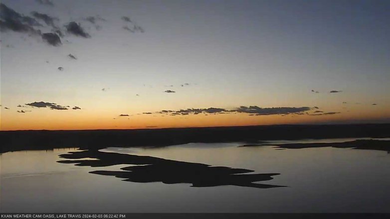 Lake Travis webcam, February 3, 2024 6:25 PM CT