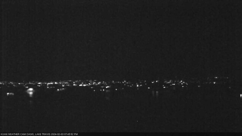 Lake Travis webcam, February 3, 2024 7:45 PM CT