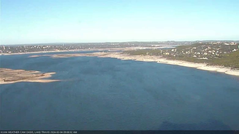 Lake Travis webcam, February 4, 2024 9:00 AM CT