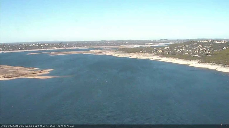 Lake Travis webcam, February 4, 2024 9:25 AM CT